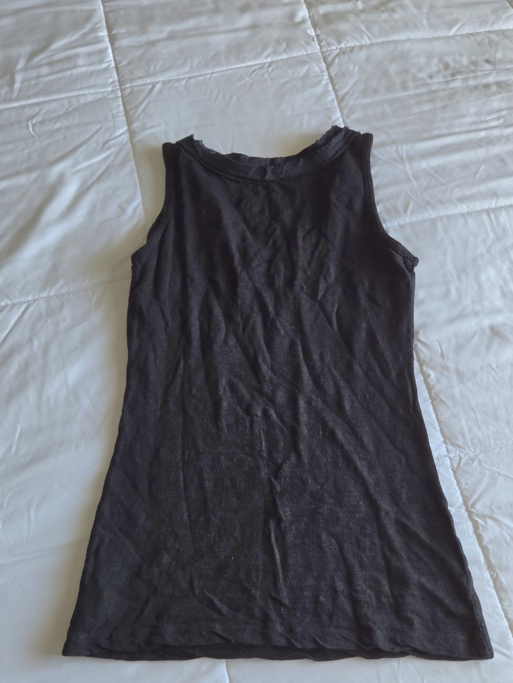 INC International Concepts Black Scoop Neck Tank Top - Picture 4 of 4